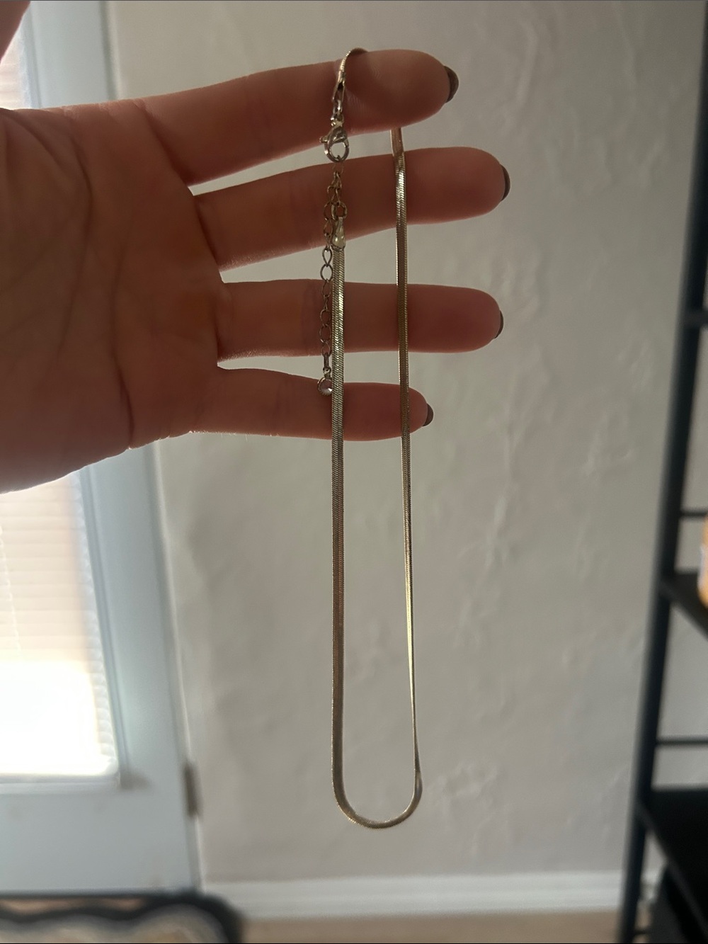 Delicate Gold Tone Women's Chain Necklace